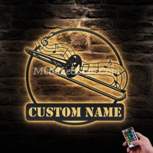 Custom-Trombone-Musical-Instrument-Metal-Wall-Art-Led-Light-Images-1