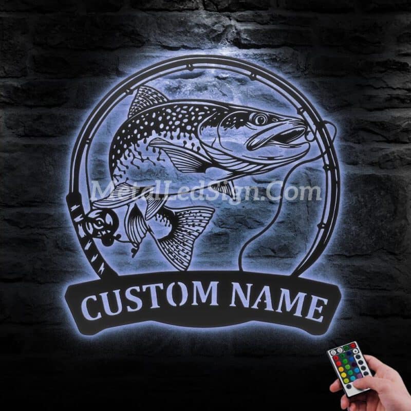 Custom-Trout-Fishing-Metal-Wall-Art-Led-Light-1