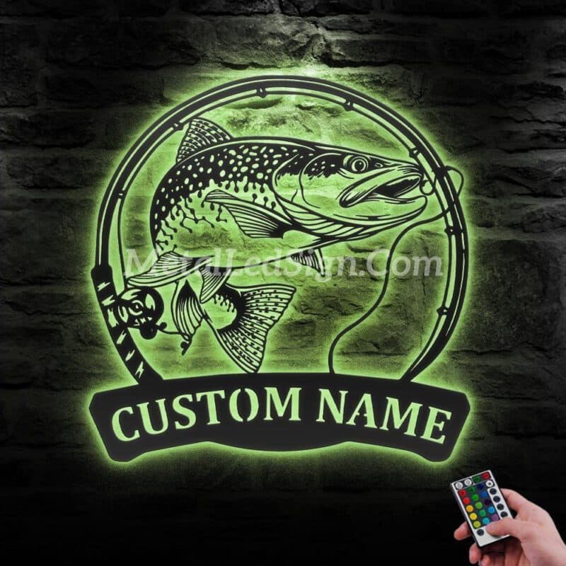 Custom-Trout-Fishing-Metal-Wall-Art-Led-Light-3-1