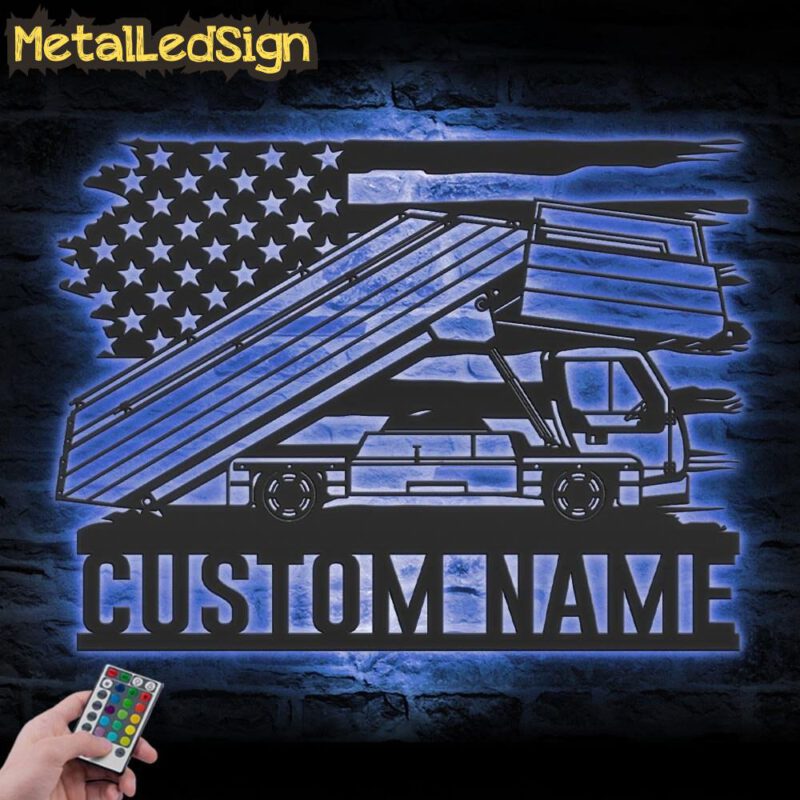 Custom-US-Airport-Passenger-Steps-Car-Driver-Metal-Wall-Art-LED-Light-3.jpg