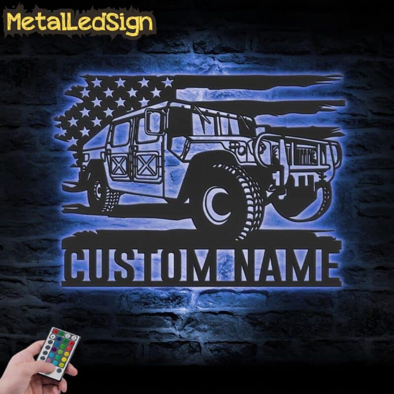 Custom-US-Army-Transport-Metal-Wall-Art-LED-Light-3.jpg