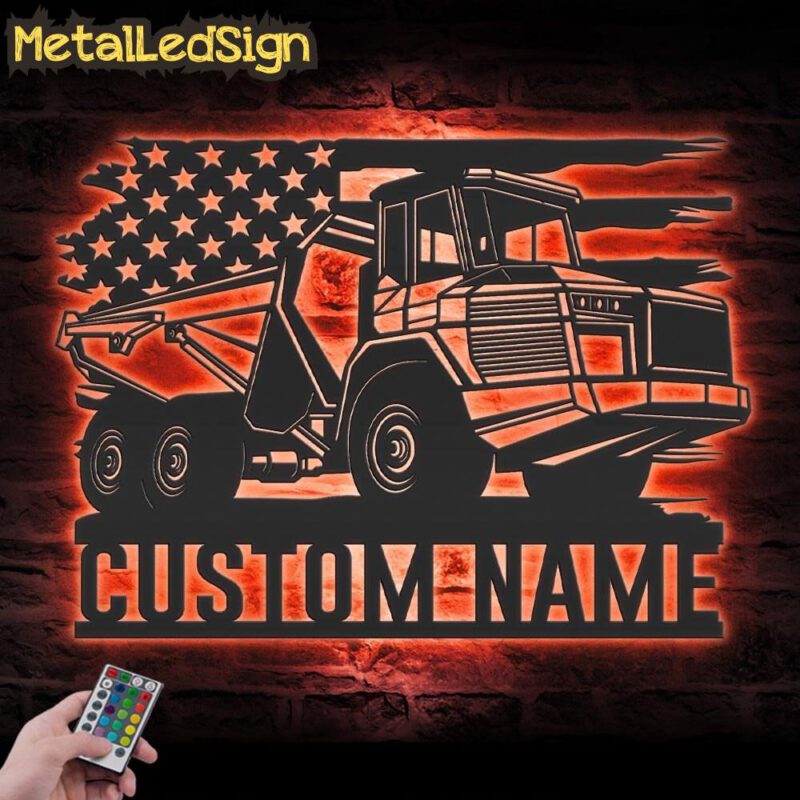 Custom-US-Articulated-Drump-Truck-Driver-Metal-Wall-Art-LED-Light-5.jpg