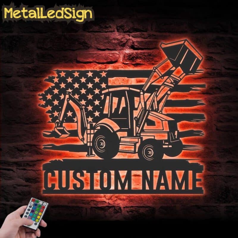 Custom-US-Backhoe-Loader-Excavator-Driver-Metal-Wall-Art-LED-Light-5.jpg