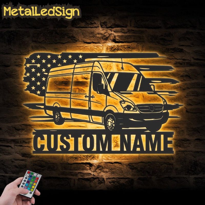 Custom-US-Cargo-Delivery-Van-Truck-Driver-Metal-Wall-Art-LED-Light-Images.jpg