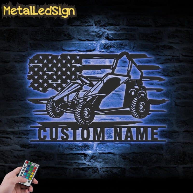 Custom-US-Flag-Go-Kart-Racing-Metal-Wall-Art-LED-Lights-5-1.jpg