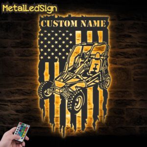 Custom-US-Flag-Go-Kart-Racing-Metal-Wall-Art-LED-Lights-Images-2.jpg