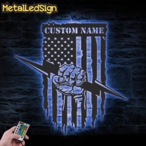 Custom-US-Lineman-Electrician-Metal-Wall-Art-LED-Light-3.jpg