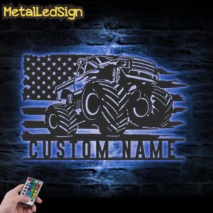 Custom-US-Monster-Truck-Driver-Metal-Wall-Art-LED-Light-3.jpg