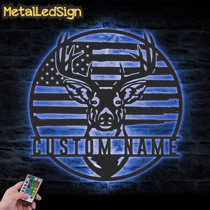 Custom-US-Patriotic-Deer-Hunting-Metal-Wall-Art-LED-Light-3.jpg