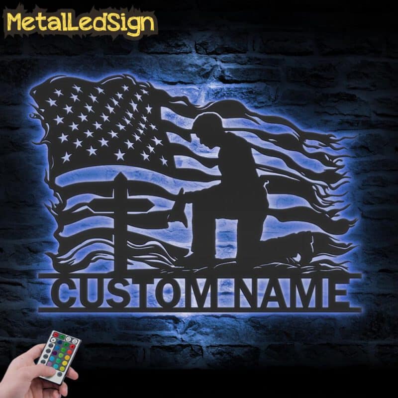 Custom-US-Police-Kneeling-Praying-Metal-Wall-Art-LED-Light-7.jpg