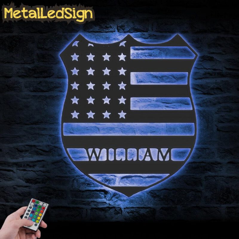 Custom-US-Police-Officer-Metal-Wall-Art-LED-Light-3.jpg