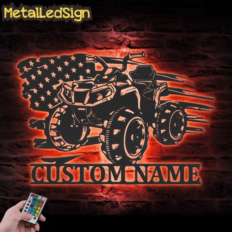 Custom-US-Quad-Biker-Metal-Wall-Art-LED-Light-5.jpg