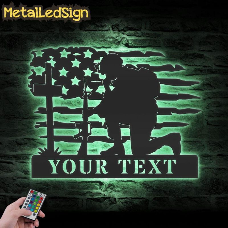 Custom-US-Soldier-Kneeling-Praying-At-Memorial-Cross-Metal-Wall-Art-7.jpg