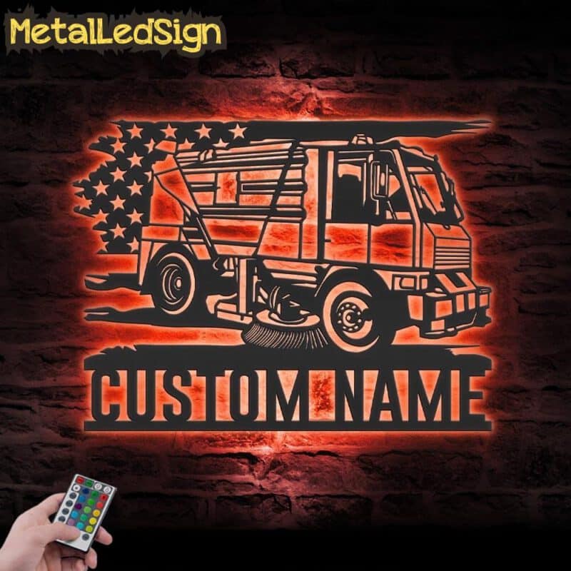 Custom-US-Street-Sweeper-Cleaner-Municipal-Vehicle-Metal-Wall-Art-LED-Light-5.jpg