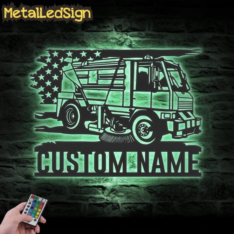 Custom-US-Street-Sweeper-Cleaner-Municipal-Vehicle-Metal-Wall-Art-LED-Light-7.jpg