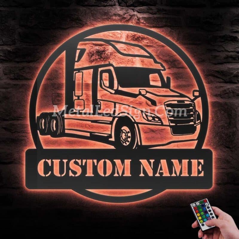 Custom-Us-Cascadia-Truck-Driver-Metal-Wall-Art-Led-Light-5-3