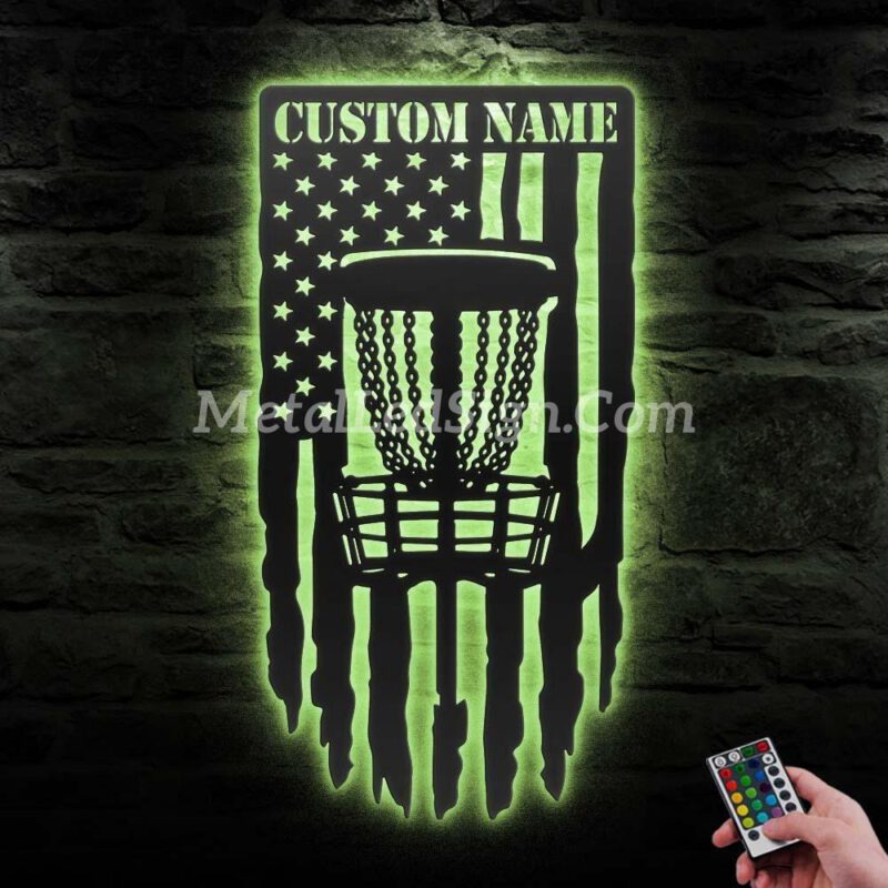 Custom-Us-Disc-Golf-Player-Metal-Wall-Art-Led-Light-5-1