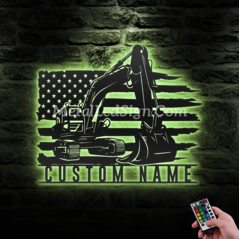 Custom-Us-Excavator-Driver-Metal-Wall-Art-Led-Light-6