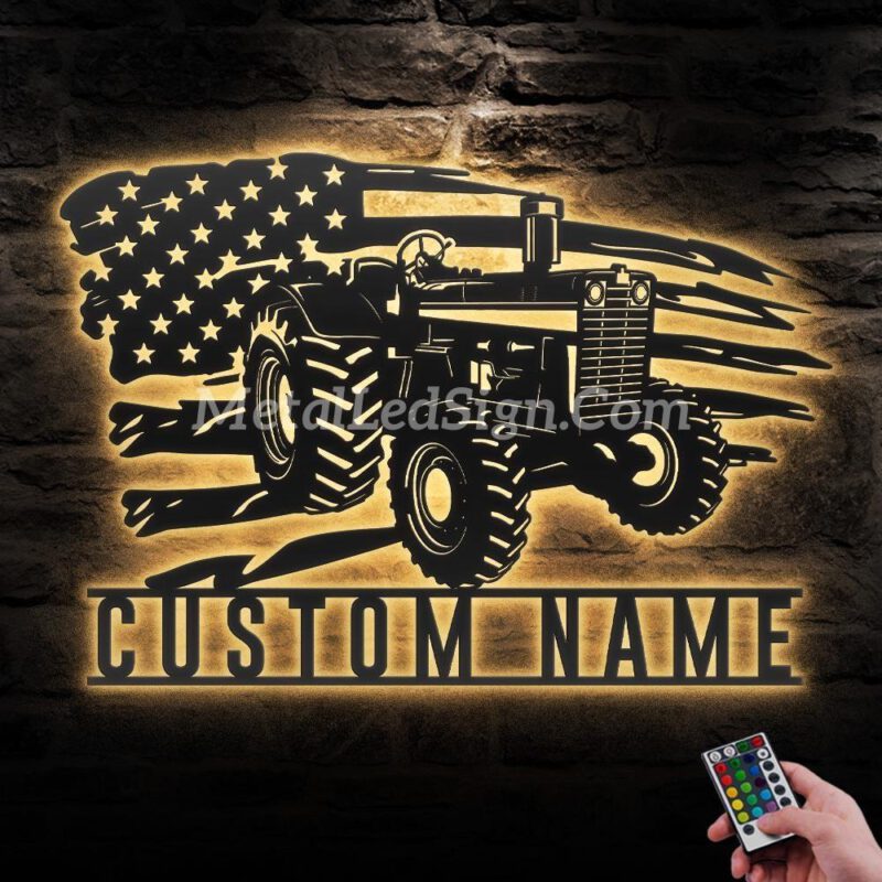 Custom-Us-Farm-Tractor-Driver-Metal-Wall-Art-Led-Light-Images