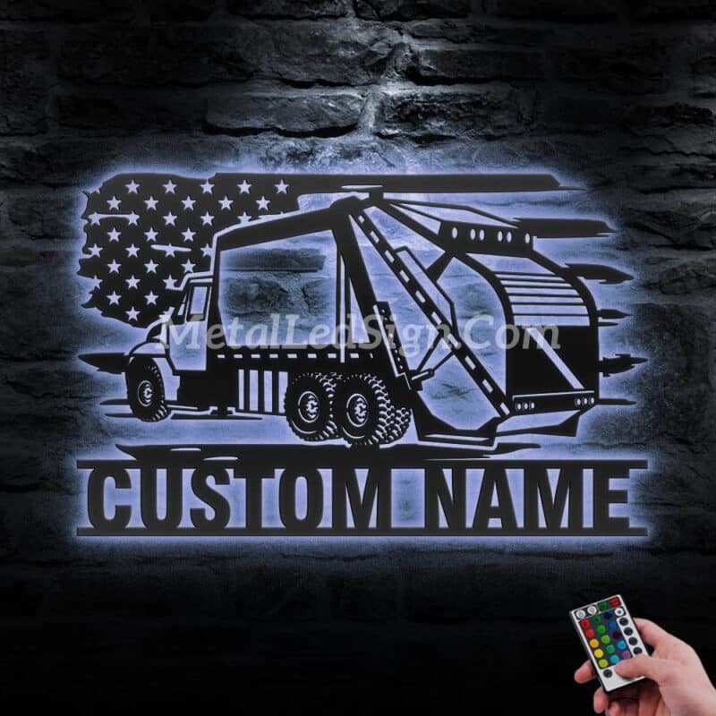 Custom-Us-Garbage-Truck-Driver-Metal-Wall-Art-Led-Light-3-3