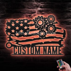 Custom-Us-Mechanic-Tools-Metal-Wall-Art-Led-Light-6