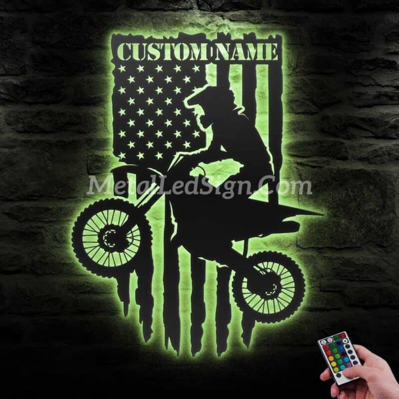 Custom-Us-Motocross-Biker-Metal-Wall-Art-Led-Light-5-3