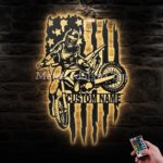 Custom-Us-Motocross-Biker-Metal-Wall-Art-Led-Light-Images-2