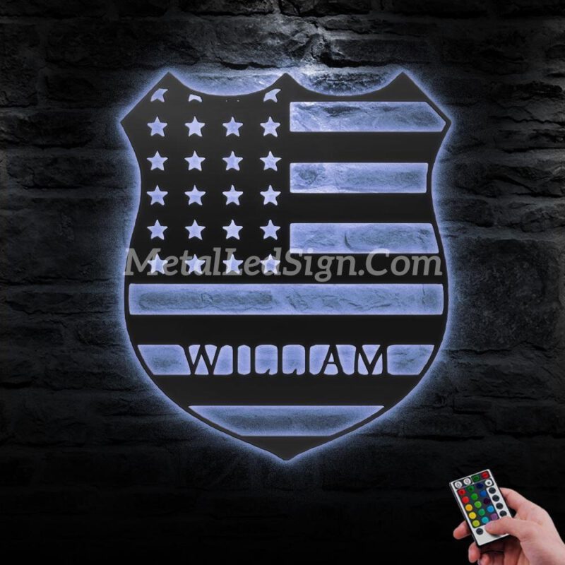 Custom-Us-Police-Officer-Metal-Wall-Art-Led-Light-3-2