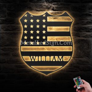 Custom-Us-Police-Officer-Metal-Wall-Art-Led-Light-Images-2