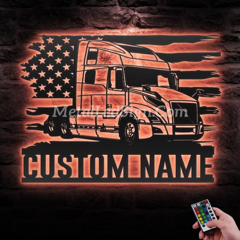 Custom-Us-Semi-Truck-Driver-Metal-Wall-Art-Led-Light-6