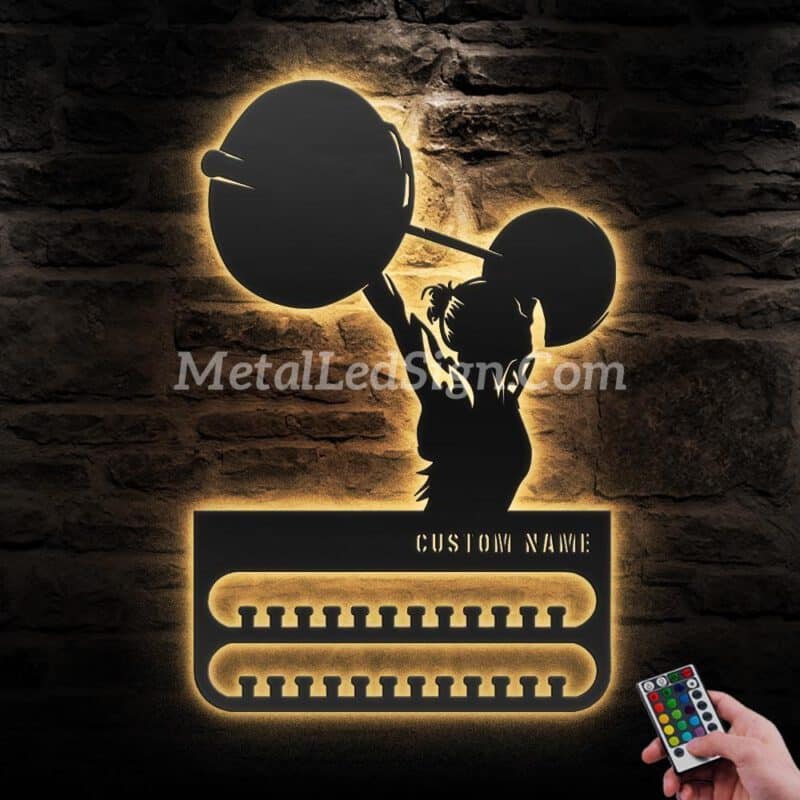 Custom-Weightlifting-Medal-Hanger-With-Led-Light-Images-2