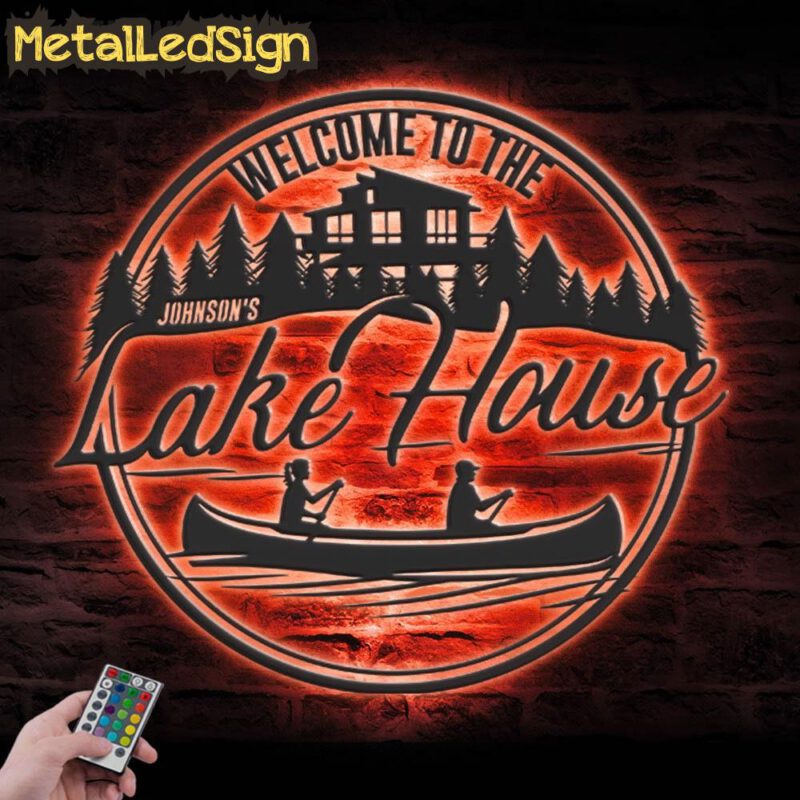 Custom-Welcome-Lake-House-Metal-Wall-Art-LED-Light-5.jpg