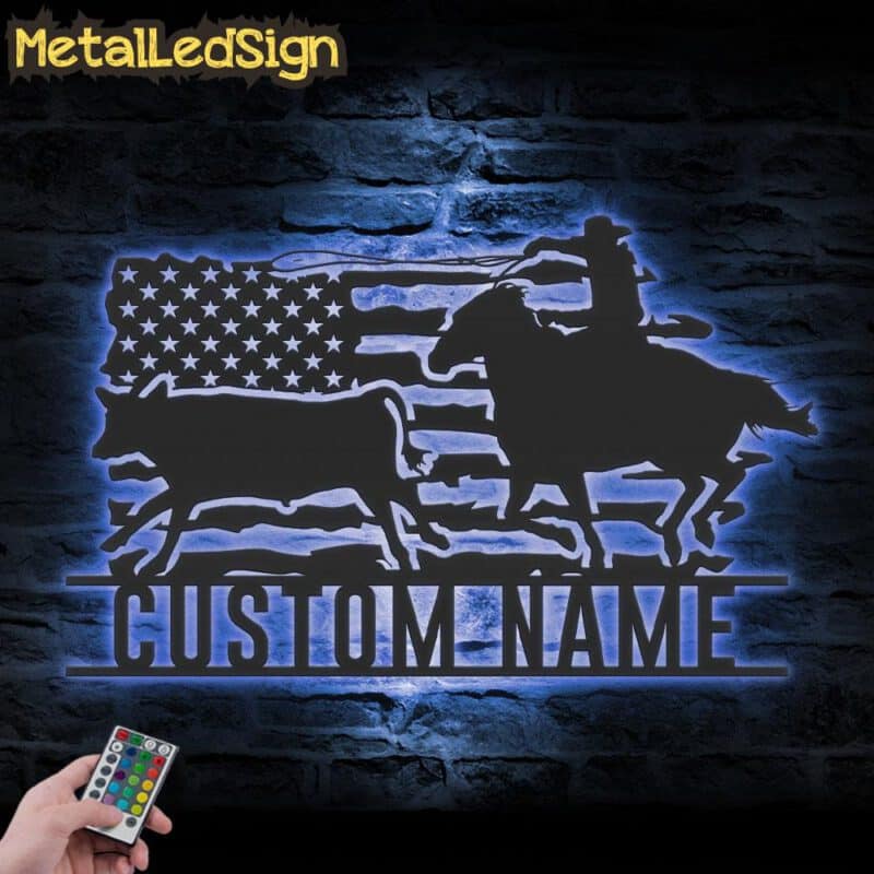 Custom-Western-Cowboy-Cattle-Roping-Metal-Wall-Art-LED-Light-3.jpg