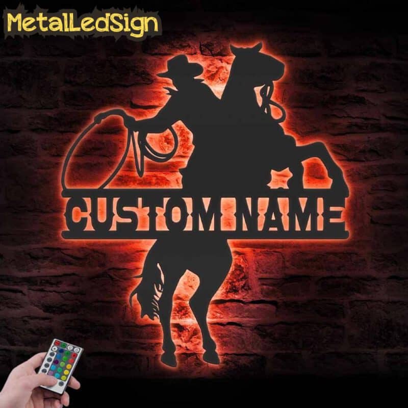 Custom-Western-Cowboy-Roping-Metal-Wall-Art-LED-Light-5.jpg