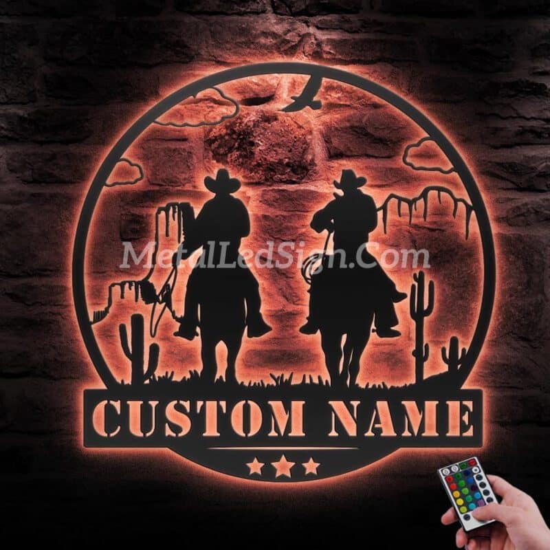 Custom-Western-Cowboy-Texas-Metal-Wall-Art-Led-Light-5-1