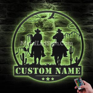 Custom-Western-Cowboy-Texas-Metal-Wall-Art-Led-Light-6