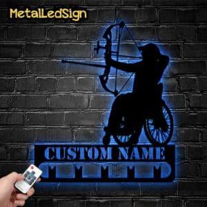 Custom-Wheelchair-Archery-Medal-Hanger-Wall-Art-Led-Light-Images