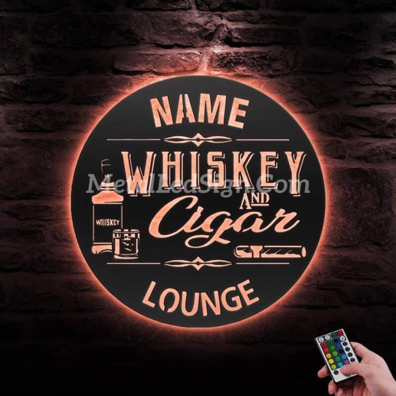 Custom-Whiskey-And-Cigar-Lounge-Metal-Wall-Art-Led-Light-6