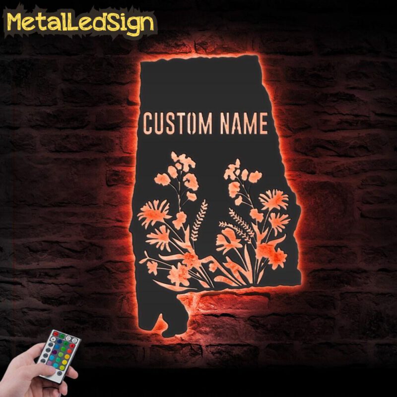 Custom-Wild-Flower-Alabama-State-Metal-Wall-Art-LED-Light-5.jpg