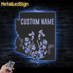 Custom-Wild-Flower-Arizona-State-Metal-Wall-Art-LED-Light-3.jpg