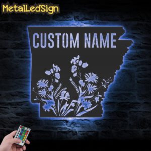 Custom-Wild-Flower-Arkansas-State-Metal-Wall-Art-LED-Light-3.jpg