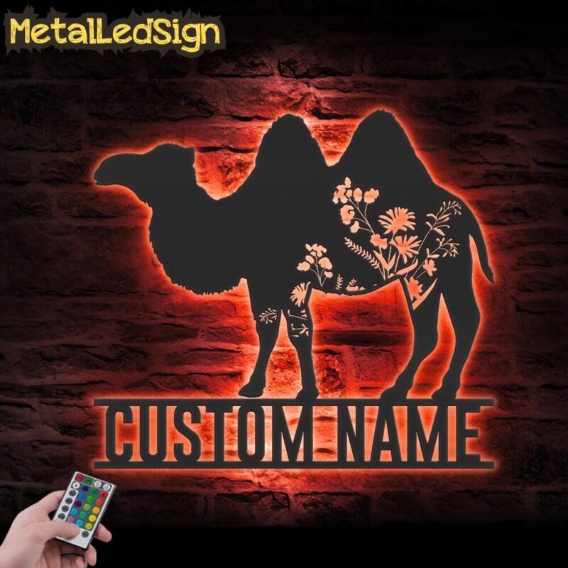 Custom-Wild-Flower-Bactrian-Camel-Metal-Wall-Art-LED-Light-5.jpg