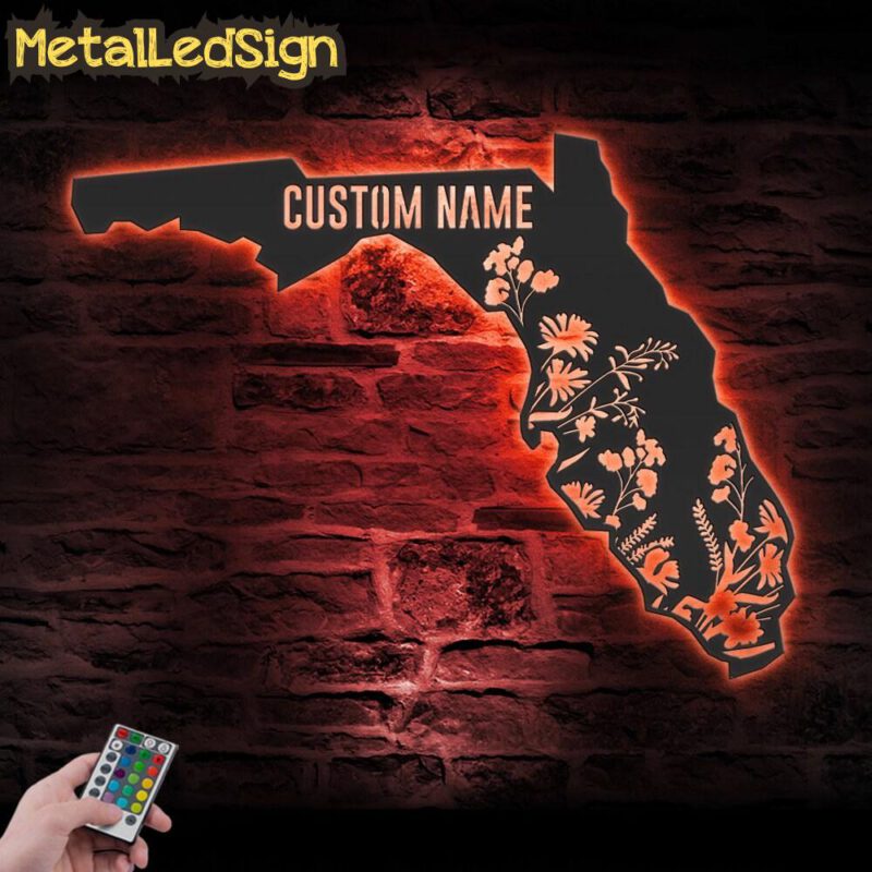 Custom-Wild-Flower-Florida-State-Metal-Wall-Art-LED-Light-7.jpg