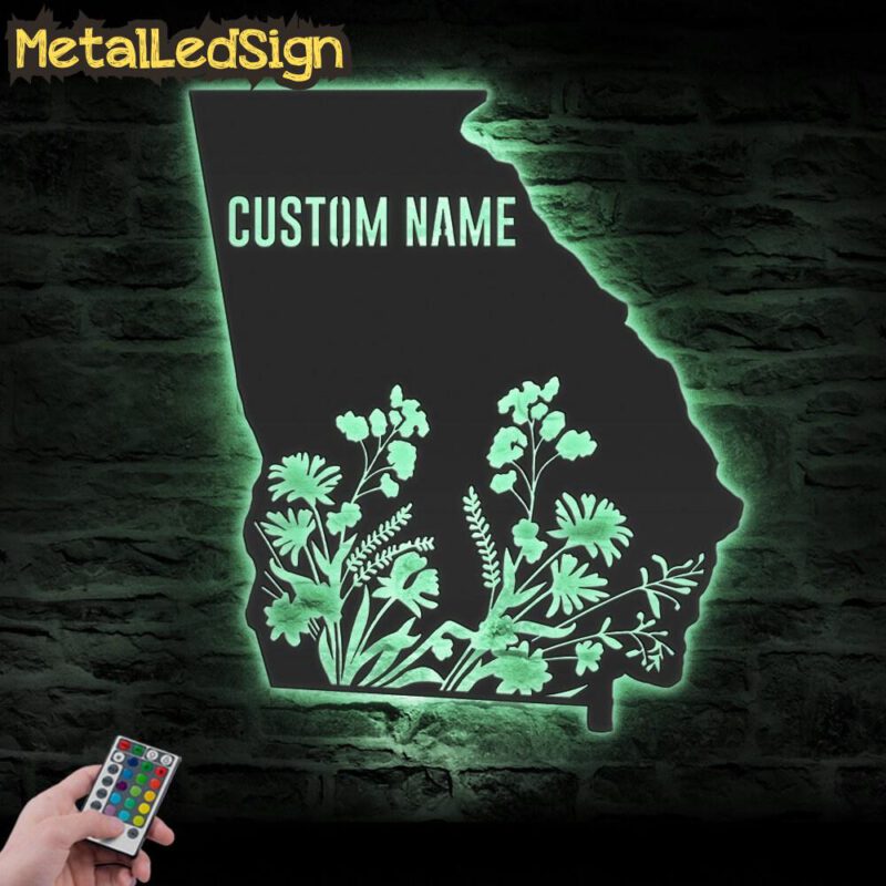 Custom-Wild-Flower-Georgia-State-Metal-Wall-Art-LED-Light-5.jpg