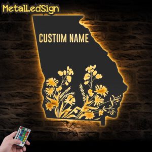 Custom-Wild-Flower-Georgia-State-Metal-Wall-Art-LED-Light-Images.jpg