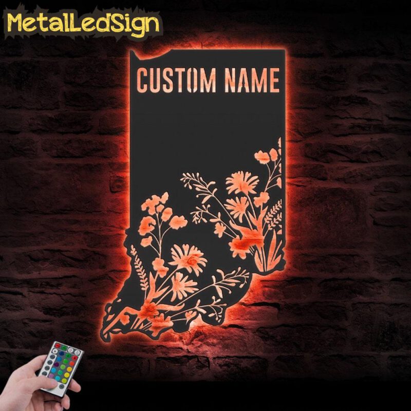 Custom-Wild-Flower-Indiana-State-Metal-Wall-Art-LED-Light-5.jpg