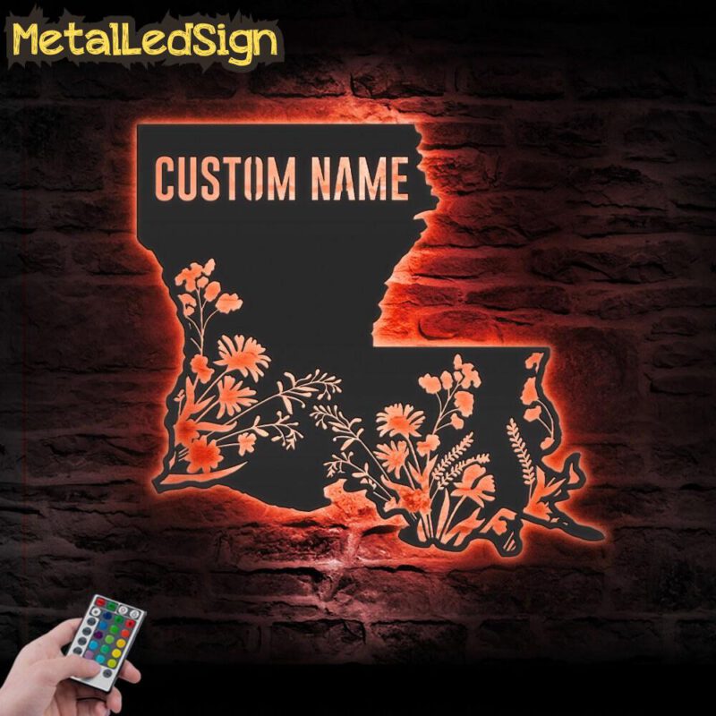 Custom-Wild-Flower-Louisiana-State-Metal-Wall-Art-LED-Light-7.jpg