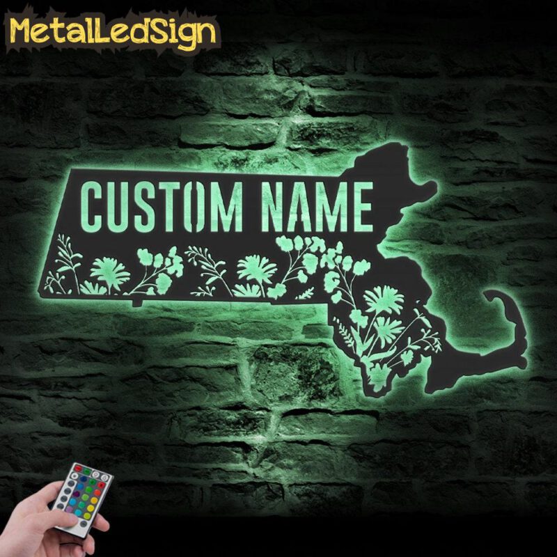 Custom-Wild-Flower-Massachusetts-State-Metal-Wall-Art-LED-Light-7.jpg