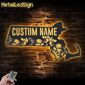 Custom-Wild-Flower-Massachusetts-State-Metal-Wall-Art-LED-Light-Images.jpg