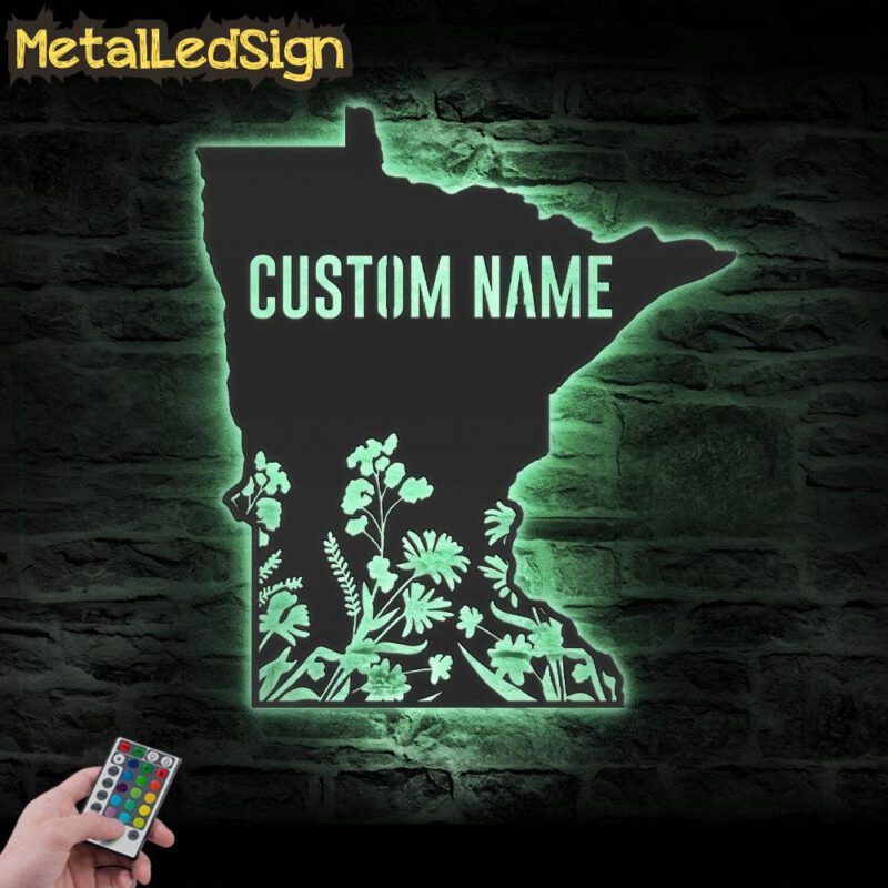 Custom-Wild-Flower-Minnesota-State-Metal-Wall-Art-LED-Light-7.jpg